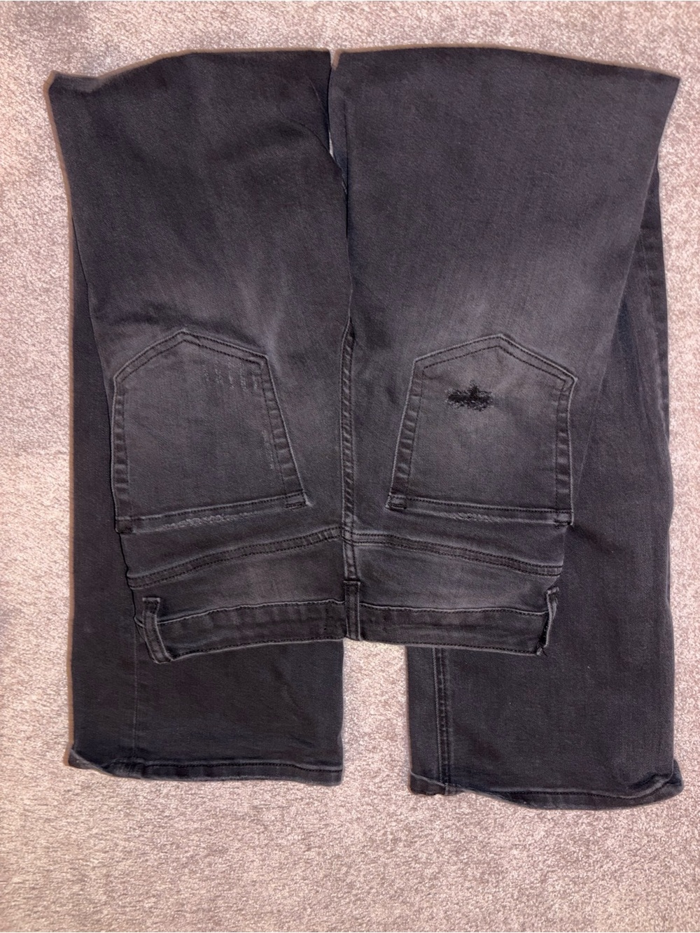 Altar'd State Black Boot Cut Jeans with Subtle Distressing